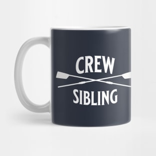 Crew Rowing Sibling Sculling Vintage Crossed Oars Mug